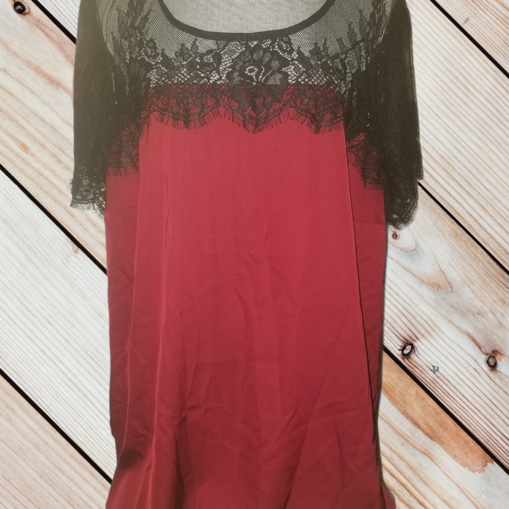 Rich Burgundy Torrid Ladies Blouse